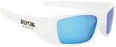 Cool Eyewear Zonnebril Impact Heren Rechthoekig Cat. 3 - Wit - Gepolariseerde Glazen - Drijvend Montuur - UV400