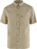 Fjallraven Ovik Travel Shirt SS Men - Outdoorblouse - Heren - Beige - Maat M