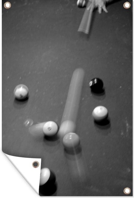 Tableau Sur Toile - Boules De Billard Sur Table - Décoration Murale Salon, Bar, Salle De Jeux - 170x80 Cm - 5