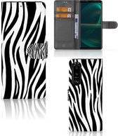 Beschermhoesje Sony Xperia 5III Smartphone Hoesje Zebra