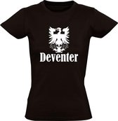 Deventer Dames t-shirt |  go ahead eagles | Zwart