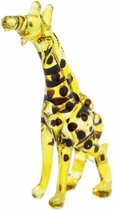 Beeld - Giraf van glas 9cmSawahasa  - Thailand - Fairtrade