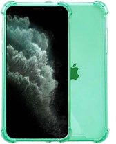 Smartphonica iPhone 11 Pro Max transparant siliconen hoesje - Groen / Back Cover