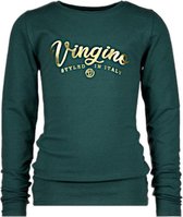 Vingino Longsleeve Logo Meisjes Katoen Donkergroen Mt 92