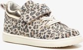 TwoDay leren meisjes sneakers met luipaardprint - Bruin - Maat 22 - Echt leer - Uitneembare zool
