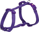 Trixie hondentuig premium h-tuig violet paars (42-60X1,5 CM)