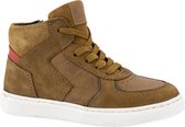 vty Bruine leren sneaker ritssluiting - Maat 30