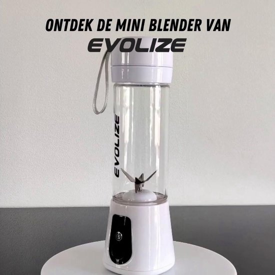 Evolize Mini Blender to Go - Draagbare Powerblender - Portable Smoothie  Maker - Beker... | bol.com