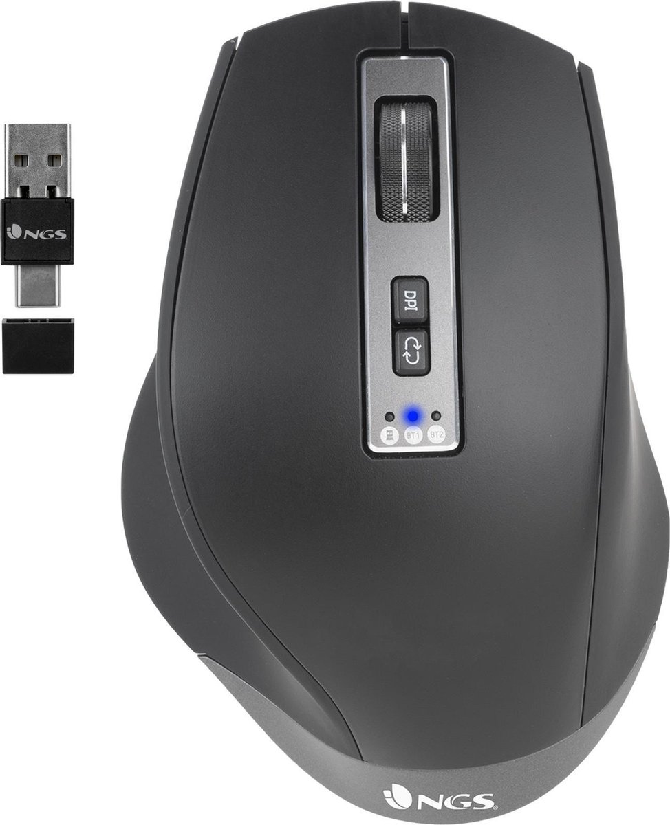 NGS BLUR-RB muis Rechtshandig Bluetooth + USB Type-A 3200 DPI