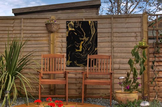 Motifs de décoration de Décoration de jardin - Peinture - Or - Zwart - 40x60 cm - Affiche de jardin