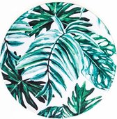 Computer - muismat watercolor leafs - rond - rubber - buigbaar - anti-slip - mousepad
