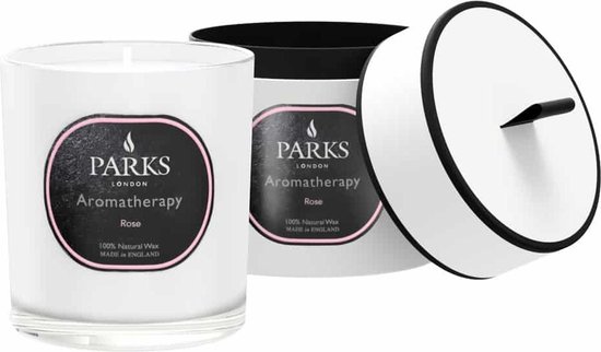 Geurkaars - Parks London - AROMATHERAPY - Rose - 220g