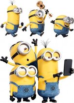 muursticker Minion Selfie & Run junior 50 x 70 cm geel