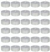 geurtheelichtjes cotton 3,72 cm 3,5 uur paars/grijs 30 stuks