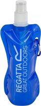 opvouwbare waterfles 480 ml polyethyleen blauw/wit