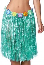 verkleedrok Hawaiian dames 50 cm groen one-size