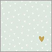 PPD - Little Hearts pastel green - papieren servetten