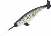 zeedieren Narwal junior 27,5 cm zwart/wit