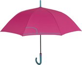 paraplu automatisch dames 102 cm microvezel roze