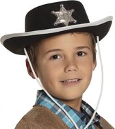 kinderhoed Sheriff jongens one size zwart