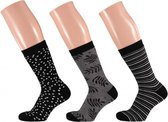 laarzensokken Basic Terry dames polyester zwart mt 36-41