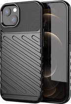 Hoesje voor iPhone 13 Mini - Back cover - Flexibel TPU - Schokbestendig - Zwart