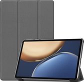 Voor Honor Tablet V7 Pro Custer Textuur Horizontale Flip Lederen Case met Drie-opvouwbare Houder & Slaap / Wake-up Functie (Grijs)