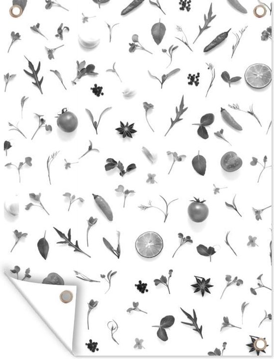 Posterlounge Tableau Sur Toile Épices Et Herbes 40 X 60 Cm - Décoration Murale Cuisine
