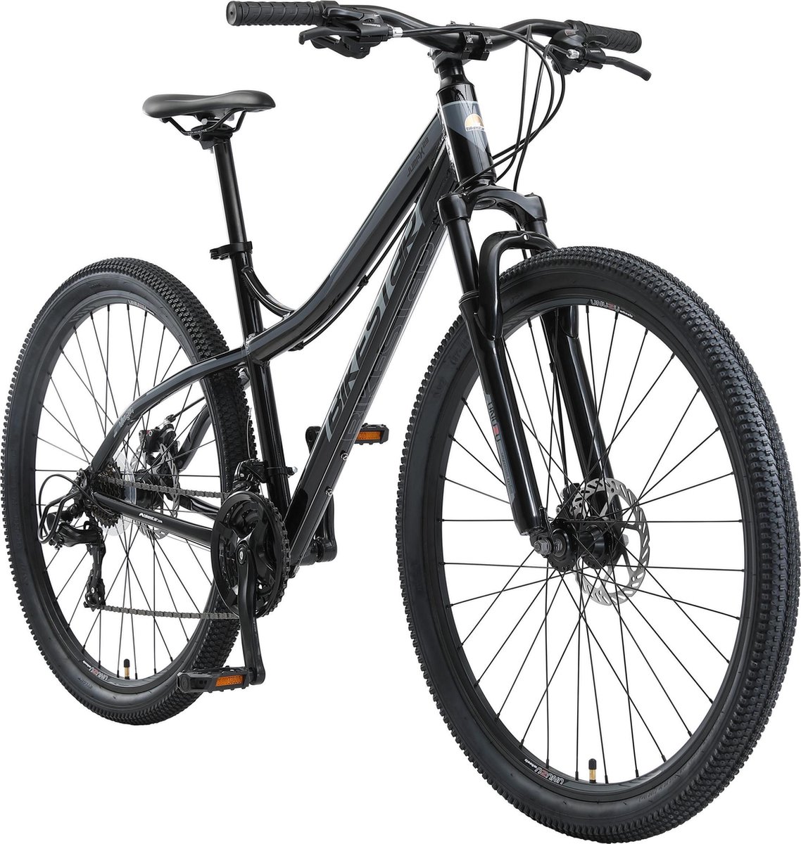 Bikestar 29 inch Hardtail Alu MTB 21 speed zwart grijs