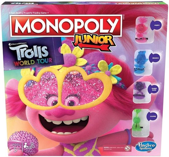 Afbeelding van het spel Monopoly Hasbro Trolls World Tour E7496 Kinderen Engels (Gerececonditioneerd A+)