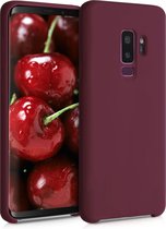 kwmobile telefoonhoesje voor Samsung Galaxy S9 Plus - Hoesje met siliconen coating - Smartphone case in wijnrood