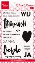 Marianne Design Stempel Bruid en Bruidegom (Nederlands) CS0974-stempel-kaarten maken-DIY-scrapbook-hobby