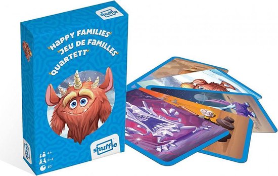 Thumbnail van een extra afbeelding van het spel kwartetspel Monsters 5,6 x 8,7 cm karton 36-delig