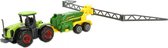 tractor met aanhanger Sprayer 15 cm groen/geel