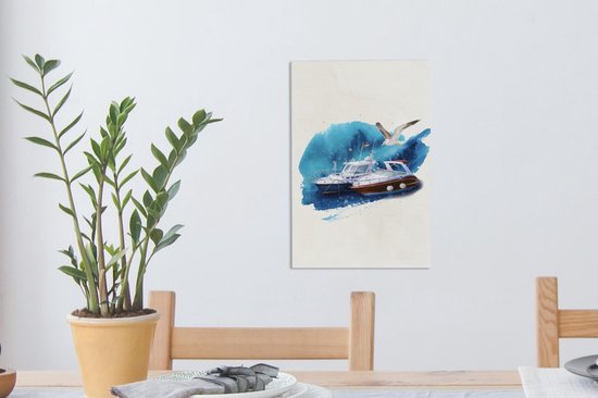 Peintures Toile Bateau - Vogel - Water - 20x30 cm - Décoration murale