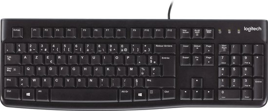 Logitech K120 - Toetsenbord - AZERTY BE - Zwart