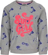 J&JOY - Sweatshirt Meisjes 01 Sydney Surf Girl Grey Melange