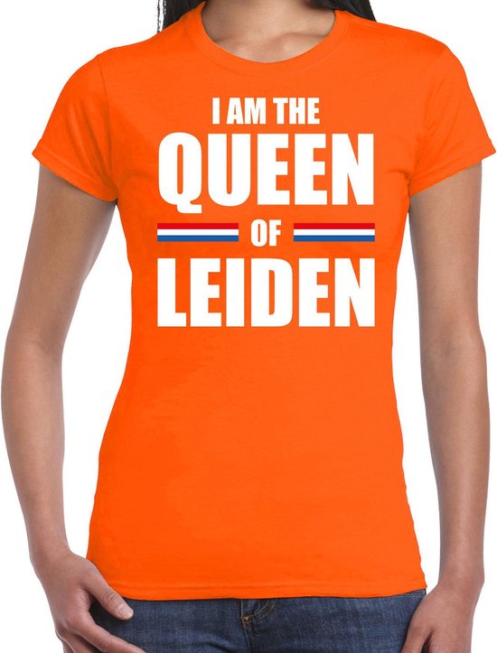 Koningsdag t-shirt I am the Queen of Leiden - dames - Kingsday Leiden  outfit / kleding... | bol.com