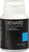 Shots Pharmquests erectie formule Diehard - 30 Capsules zwart,wit,blauw