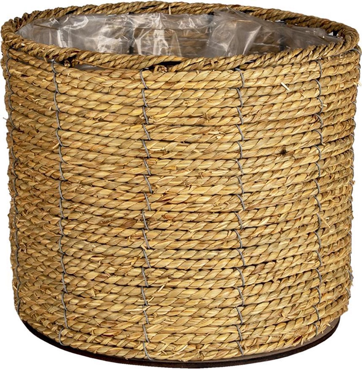Clayre & Eef Bloempot Ø 30x23 cm Bruin Zeegras