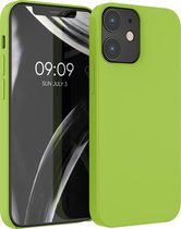 kwmobile telefoonhoesje voor Apple iPhone 12 / 12 Pro - Hoesje met siliconen coating - Smartphone case in groene peper