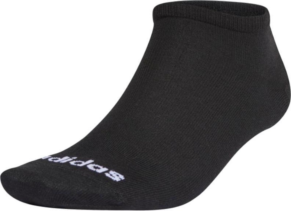 3 paar adidas laag uitgesneden sneakersokken unisex korte sokken Zwart