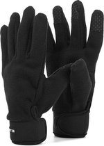 Masita | Sporthandschoenen Dames Heren Voetbalhandschoenen Warm Rubber vingertoppen - BLACK - 10