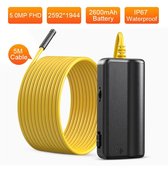 Dual Lens 2MP 5MP Draadloze Endoscoop Camera Snake Inspectie Zoomable Camera WiFi Borescope voor Android & iOS Tablet 5MP-5M Cable