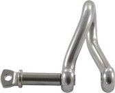 D-sluiting gedraaid met onverliesbare pen 10 mm RVS-316