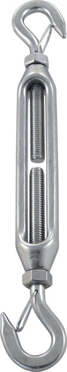 Spanner haak/haak met zekering M8 RVS-316