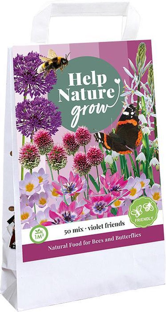 Jub Holland bloembollen mix - Help Nature Grow 'Violet Friends' - 50 stuks