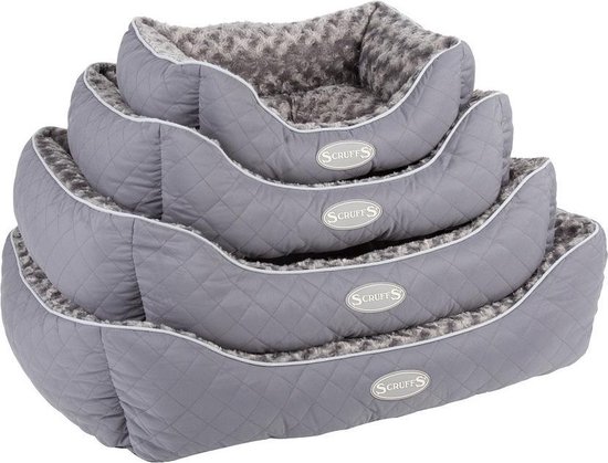 Scruffs Wilton - Luxe Zachte en Warme Hondenmand met anti-slip onderzijde - Grijs - Maat S/M/L/XL - Kleur: Grijs, Maat: Small
