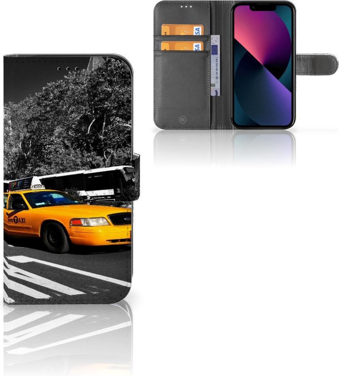 Apple iPhone 13 Flip Cover New York Taxi