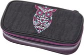 etui Dark Owl meisjes 21 x 10 x 6 cm polyester zwart